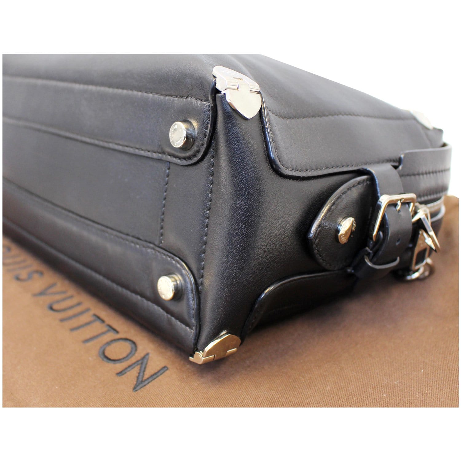 Louis Vuitton Garance Leather Calfskin Satchel Bag
