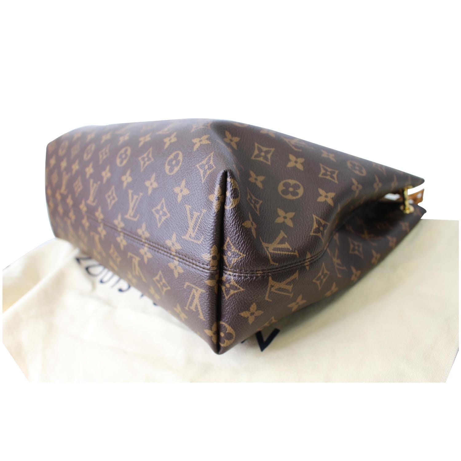 Graceful cloth handbag Louis Vuitton Brown in Cloth - 36949459