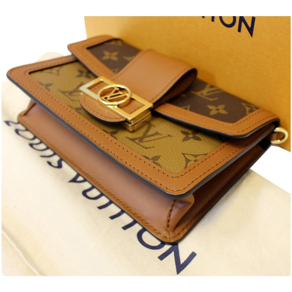 LOUIS VUITTON Dauphine Reverse Monogram Canvas Bumbag Bag Brown