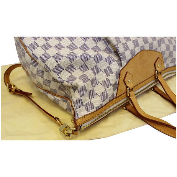 LOUIS VUITTON Siracusa GM Damier Azur Shoulder Handbag White