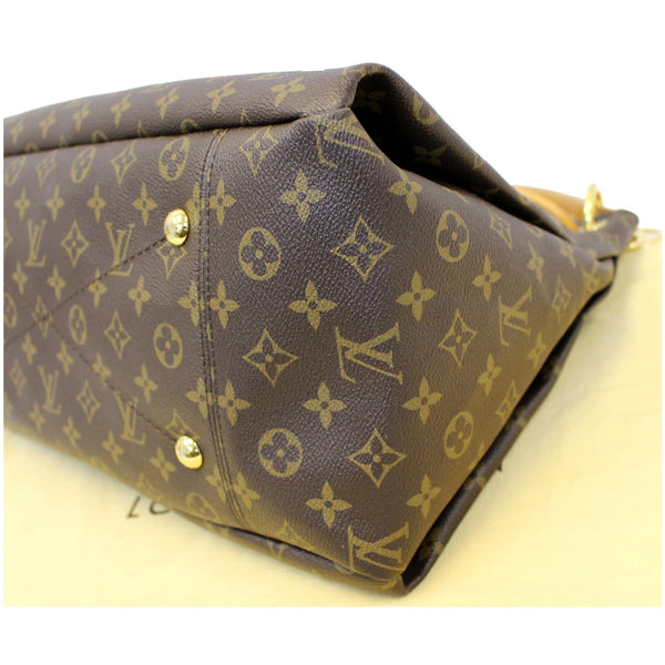 LOUIS VUITTON Artsy MM Monogram Canvas Shoulder Bag Brown