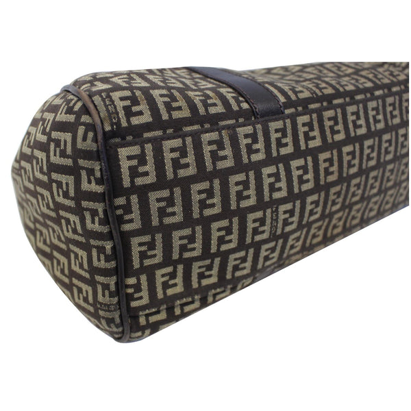 Fendi Shoulder Bag Zucchino Canvas Brown for sale
