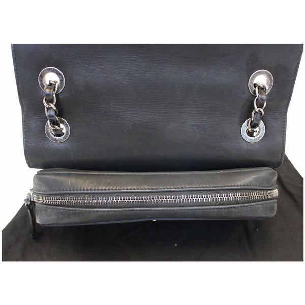 Chanel Flap CC Quilted Leather Crossbody Bag Black - left view