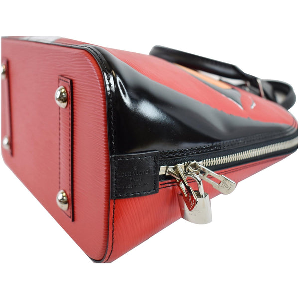 LOUIS VUITTON Kabuki Alma Epi Leather Satchel Bag Red