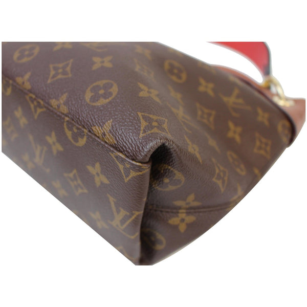 LOUIS VUITTON Tuileries Besace Monogram Canvas Shoulder Bag Caramel
