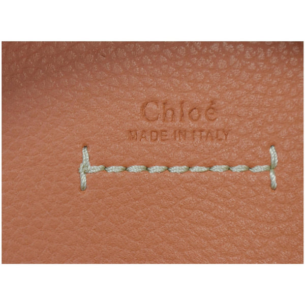 Chloe Darryl Small Grain Leather Hobo Shoulder Bag Orange