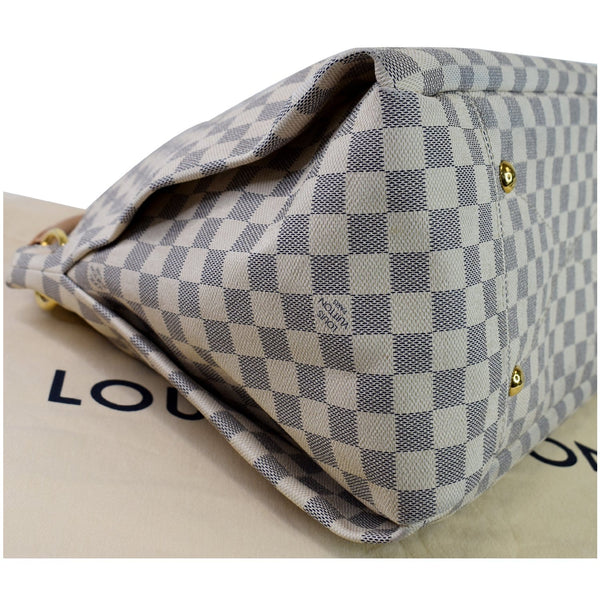 Louis Vuitton Artsy MM Damier Azur Shoulder Bag bottom studs