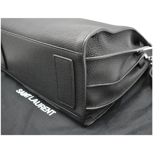 YVES SAINT LAURENT Sac de Jour Small Grained Leather Shoulder Bag Black