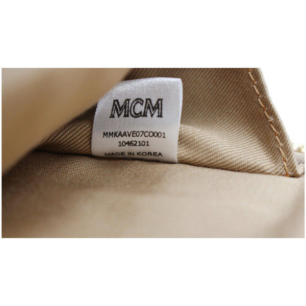 MCM Stark Classic Visetos Canvas Backpack Bag Cognac