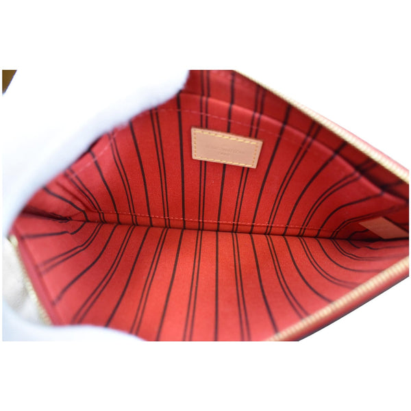 Louis Vuitton Pochette Wristlet Monogram Canvas interior