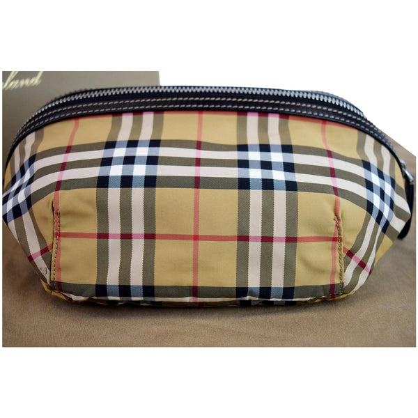 BURBERRY Vintage Check Canvas Medium Bum Bag Beige