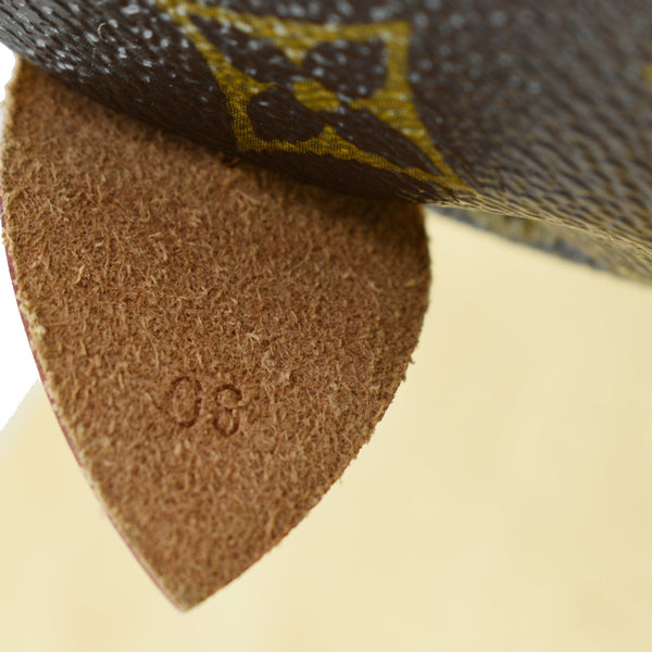 LOUIS VUITTON Speedy 30 Monogram Canvas Satchel Bag Brown