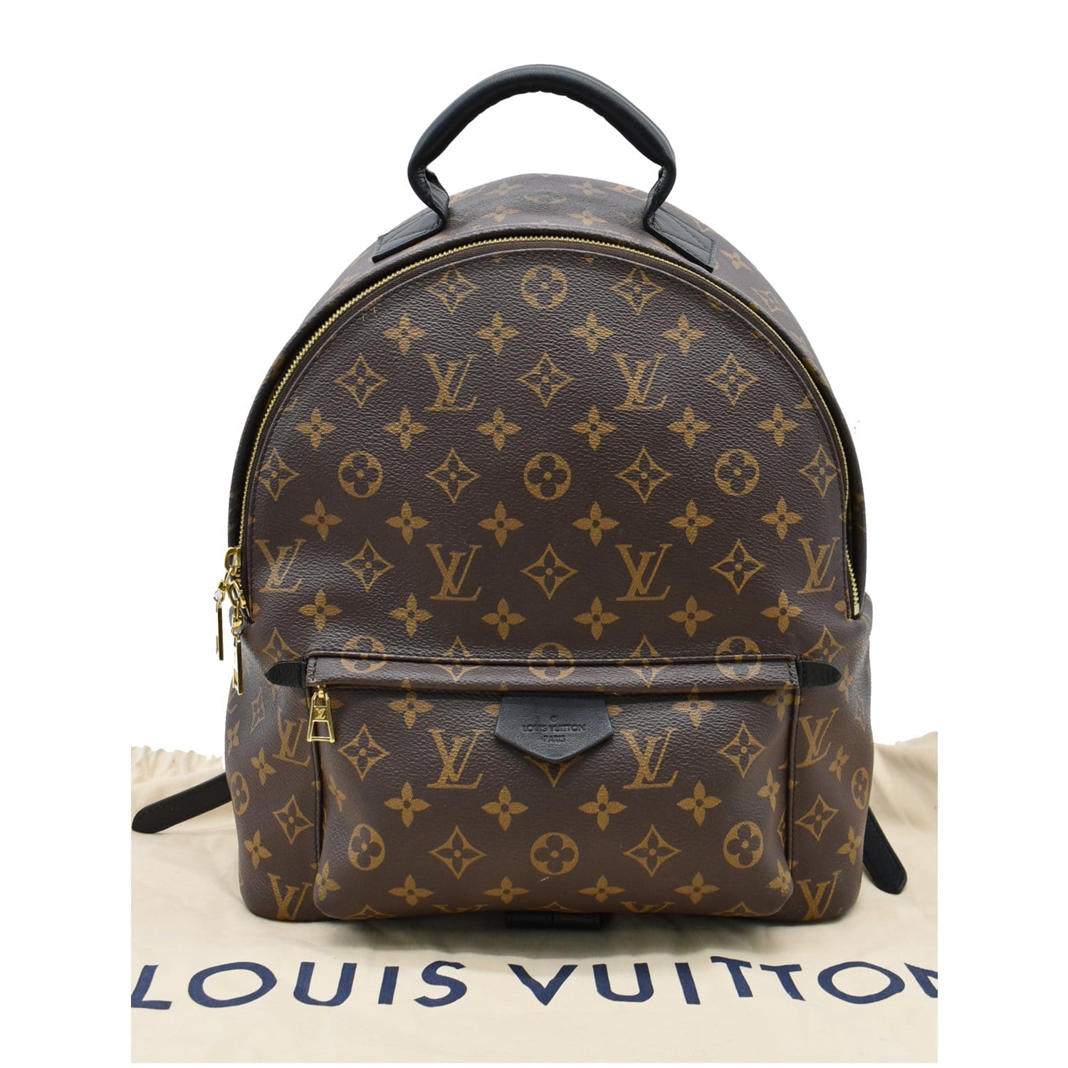 Palm springs cloth backpack Louis Vuitton Brown in Cloth - 26164588