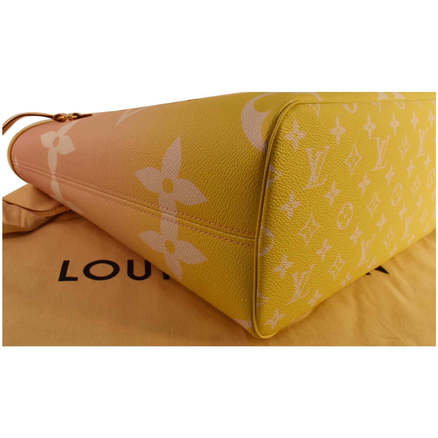 Louis Vuitton Pink & Yellow Monogram Giant By The Pool Neverfull MM, myGemma