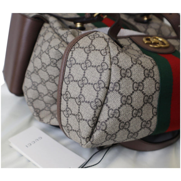 Gucci Ophidia GG Medium Supreme Canvas Backpack Bag - corner focused