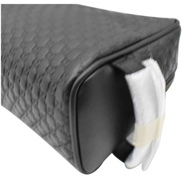 Gucci GG Microguccissima Leather Toiletry Case Black 