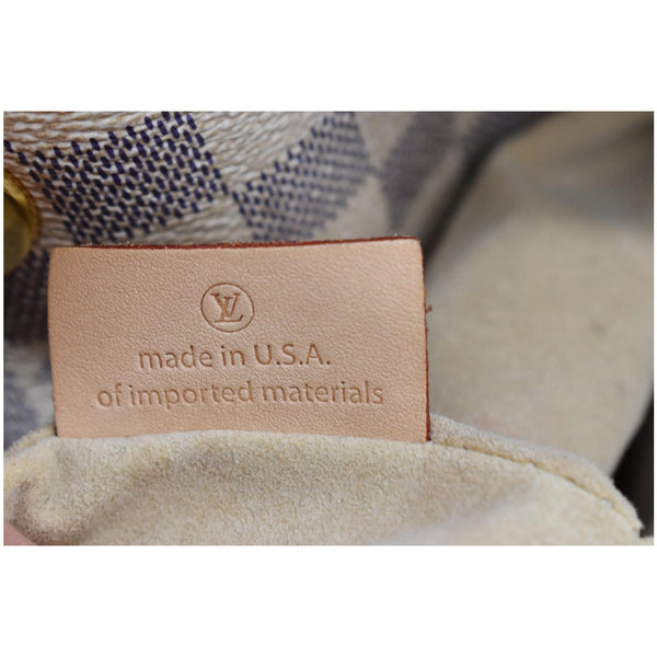 LOUIS VUITTON Artsy MM Damier Azur Shoulder Bag White