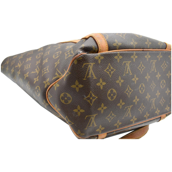 LOUIS VUITTON Sac GM Monogram Canvas Shopping Tote Bag Brown