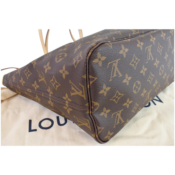 LOUIS VUITTON Neverfull MM Monogram Canvas Shoulder Bag Brown