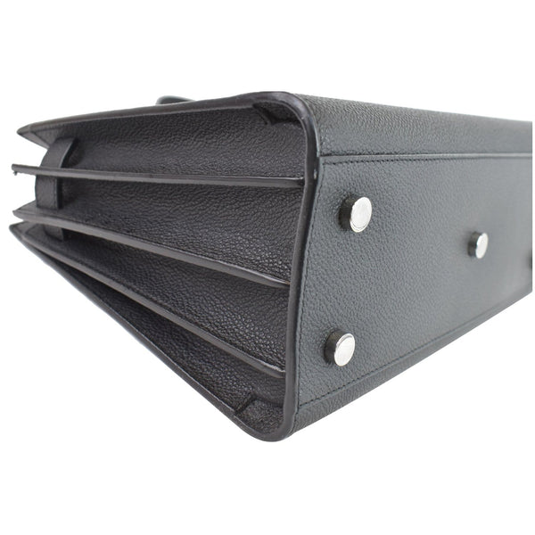 YVES SAINT LAURENT Baby Sac de Jour Grained Leather Tote Bag Black