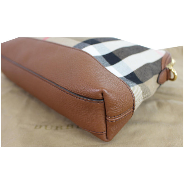 BURBERRY Abingdon Derby House Check Leather Crossbody Bag
