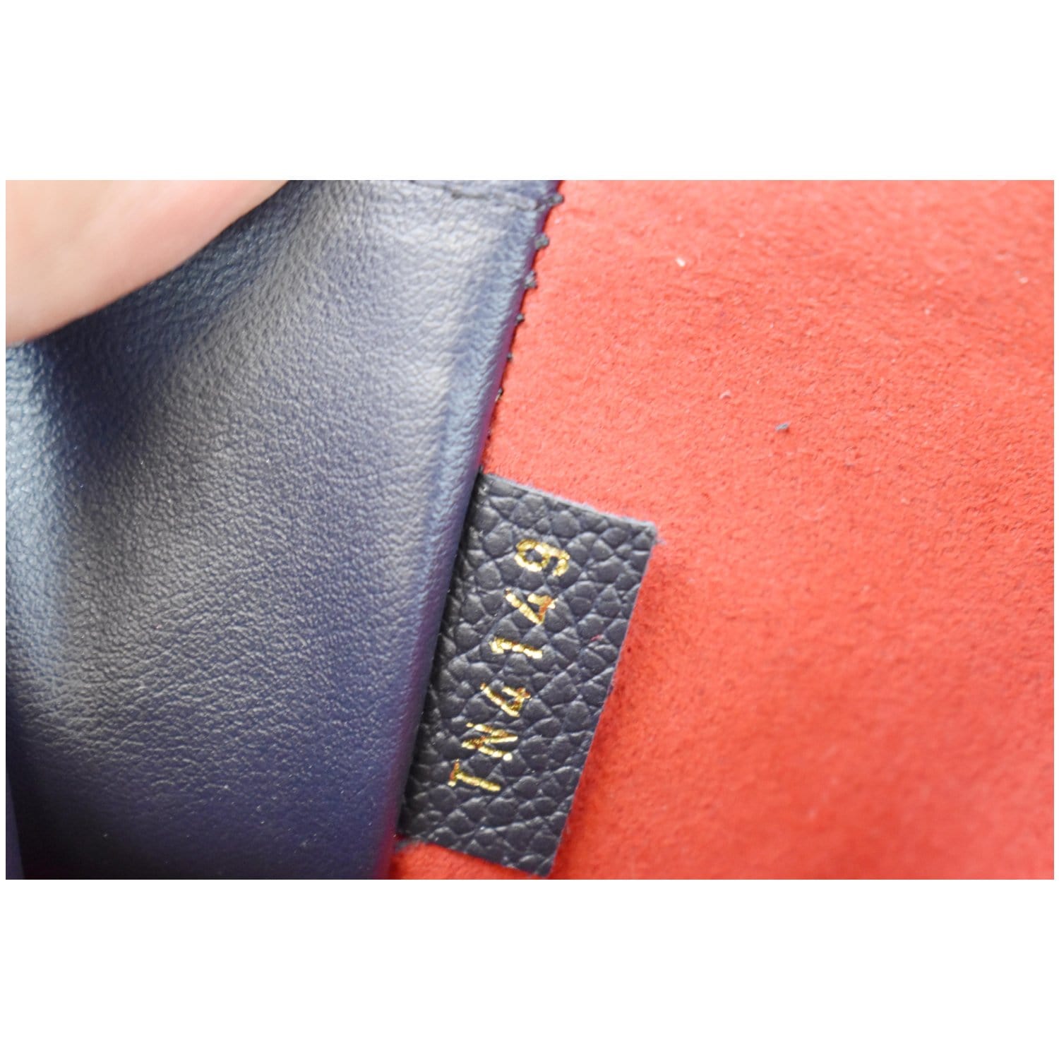 Louis Vuitton Pochette Melanie Monogram Empreinte Leather BB Blue 1408791