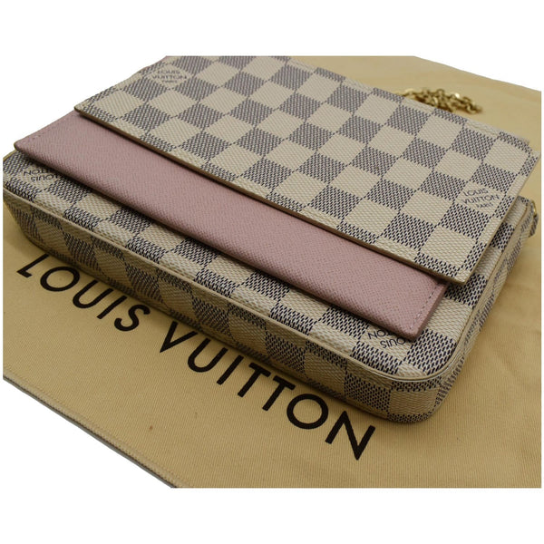 Louis Vuitton Felicie Pochette Damier Azur Crossbody Bag