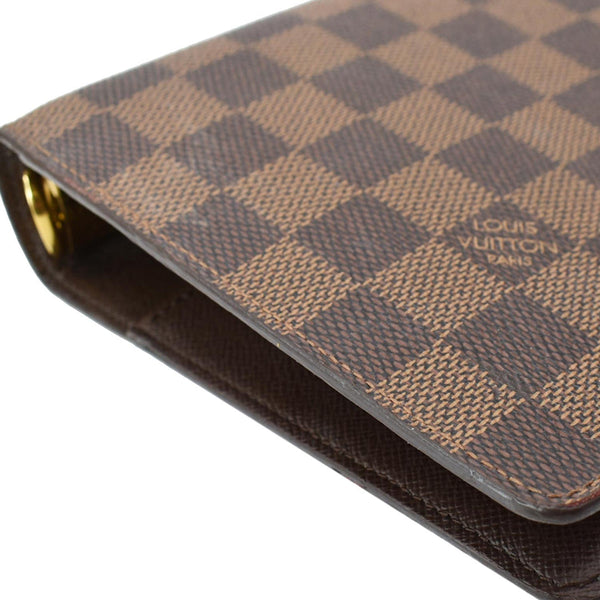 LOUIS VUITTON Agenda MM Damier Ebene Planner Cover Brown