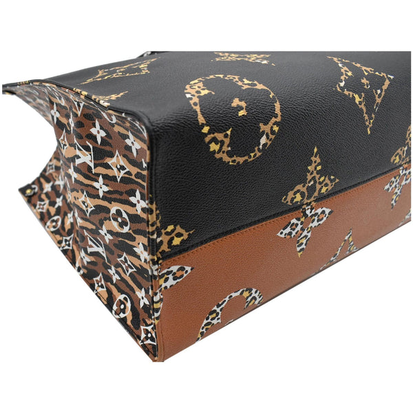 LOUIS VUITTON Onthego Jungle GM Giant Monogram Canvas Tote Shoulder Bag Black - Hot Deals