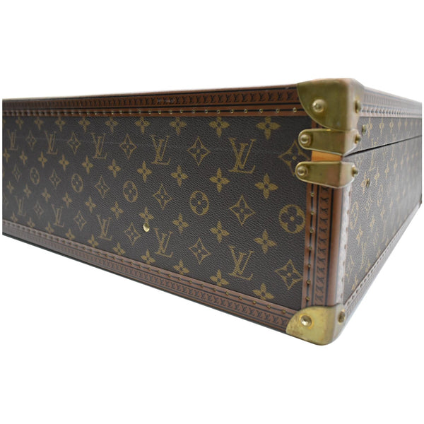 LOUIS VUITTON Bisten 70 Monogram Canvas Suitcase Bag Brown