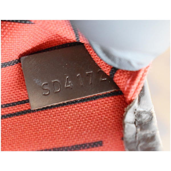 Louis Vuitton Neverfull GM Damier Ebene bag code tag