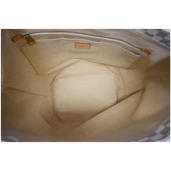 LOUIS VUITTON Salina PM Damier Azur Shoulder Bag White