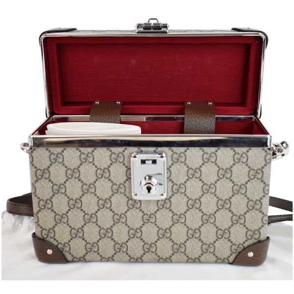 Gucci Globe-Trotter GG Beauty Case Bamboo handbag women