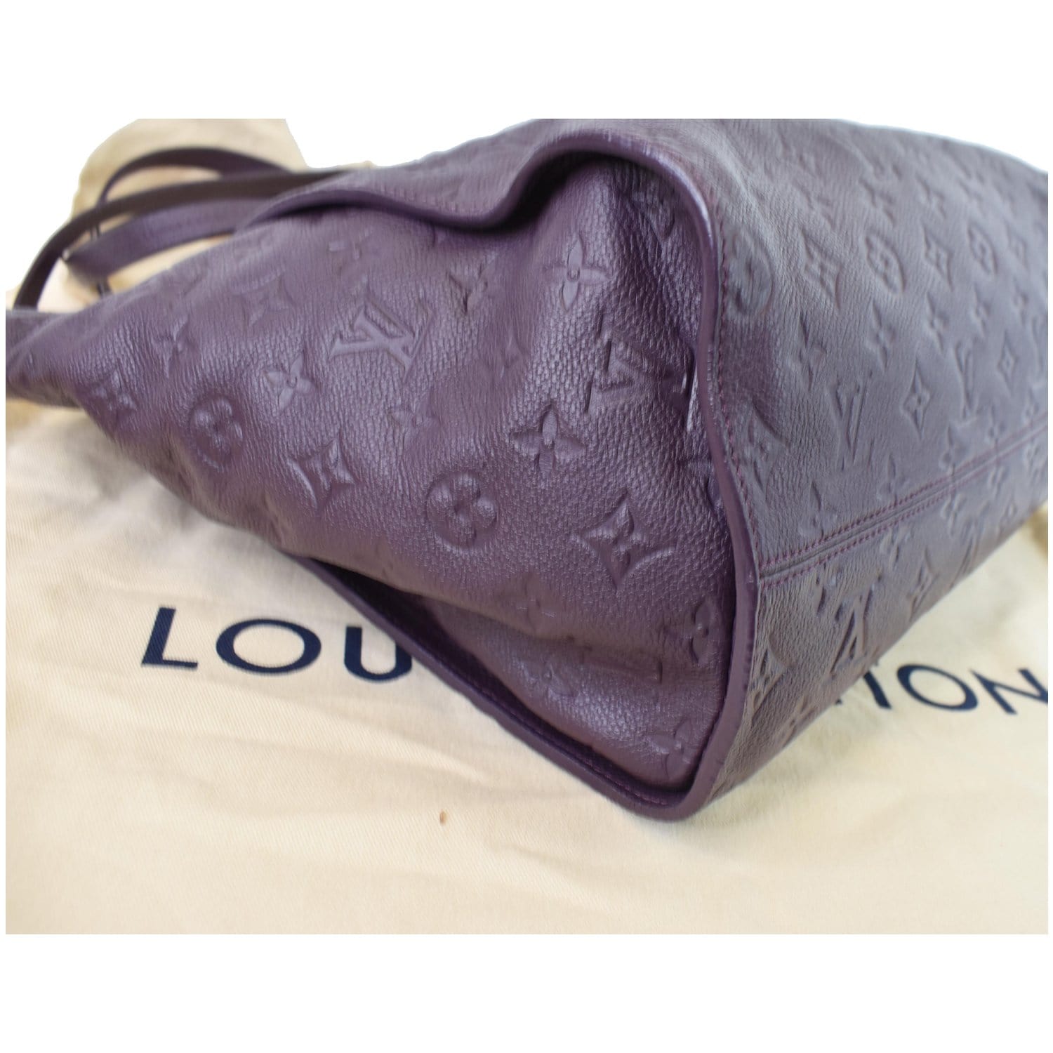 Louis Vuitton Lumineuse PM Monogram Empreinte Bag Plum