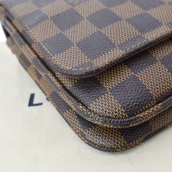 LOUIS VUITTON Hoxton PM Damier Ebene Crossbody Bag Brown