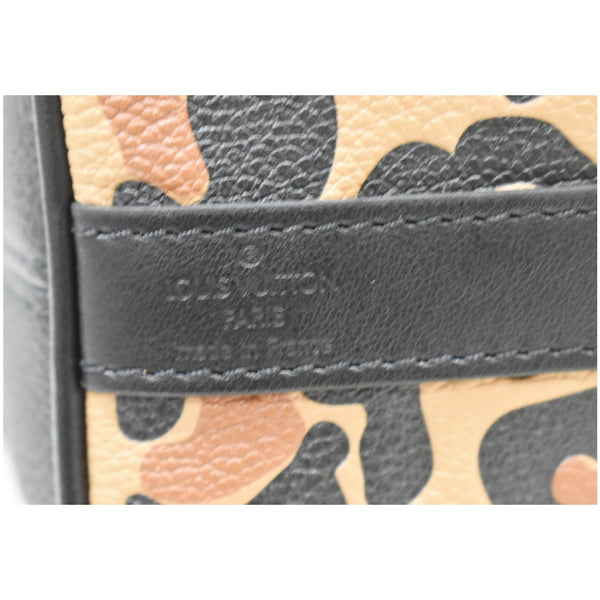 LOUIS VUITTON Speedy 25 Wild At Heart Leather Shoulder Bag Black