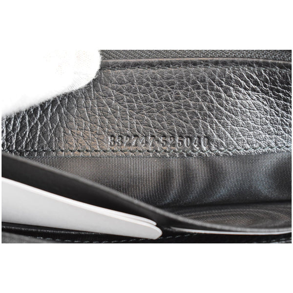 GUCCI GG Canvas Zip Around Wallet Black 332747
