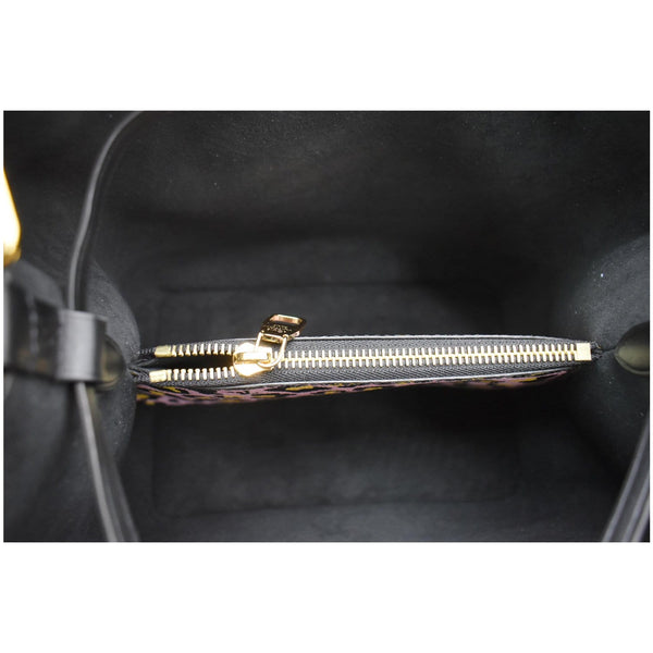 LOUIS VUITTON NeoNoe MM Wild At Heart Monogram Canvas Shoulder Bag Black