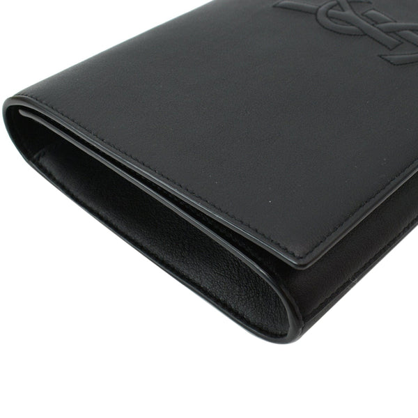 Yves Saint Laurent Leather Clutch Wallet Black - DDH