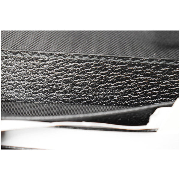 GUCCI Agora Web Leather Bag Black 428758