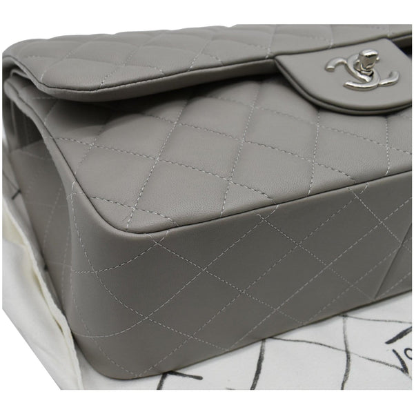 Chanel Classic Jumbo Double Flap Lambskin Leather Bag