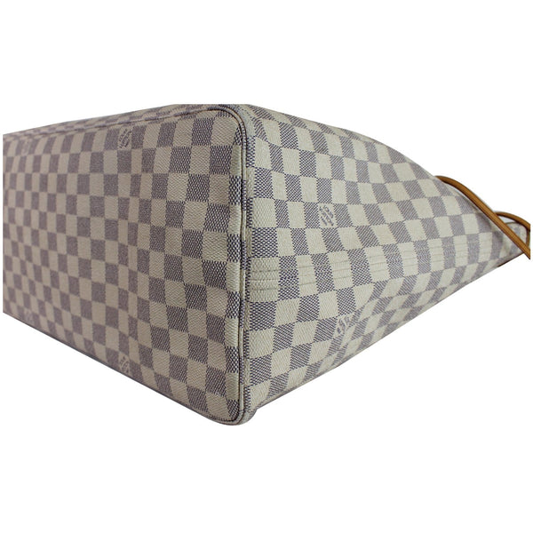Louis Vuitton Neverfull GM Damier Azur Tote Shoulder - white corner