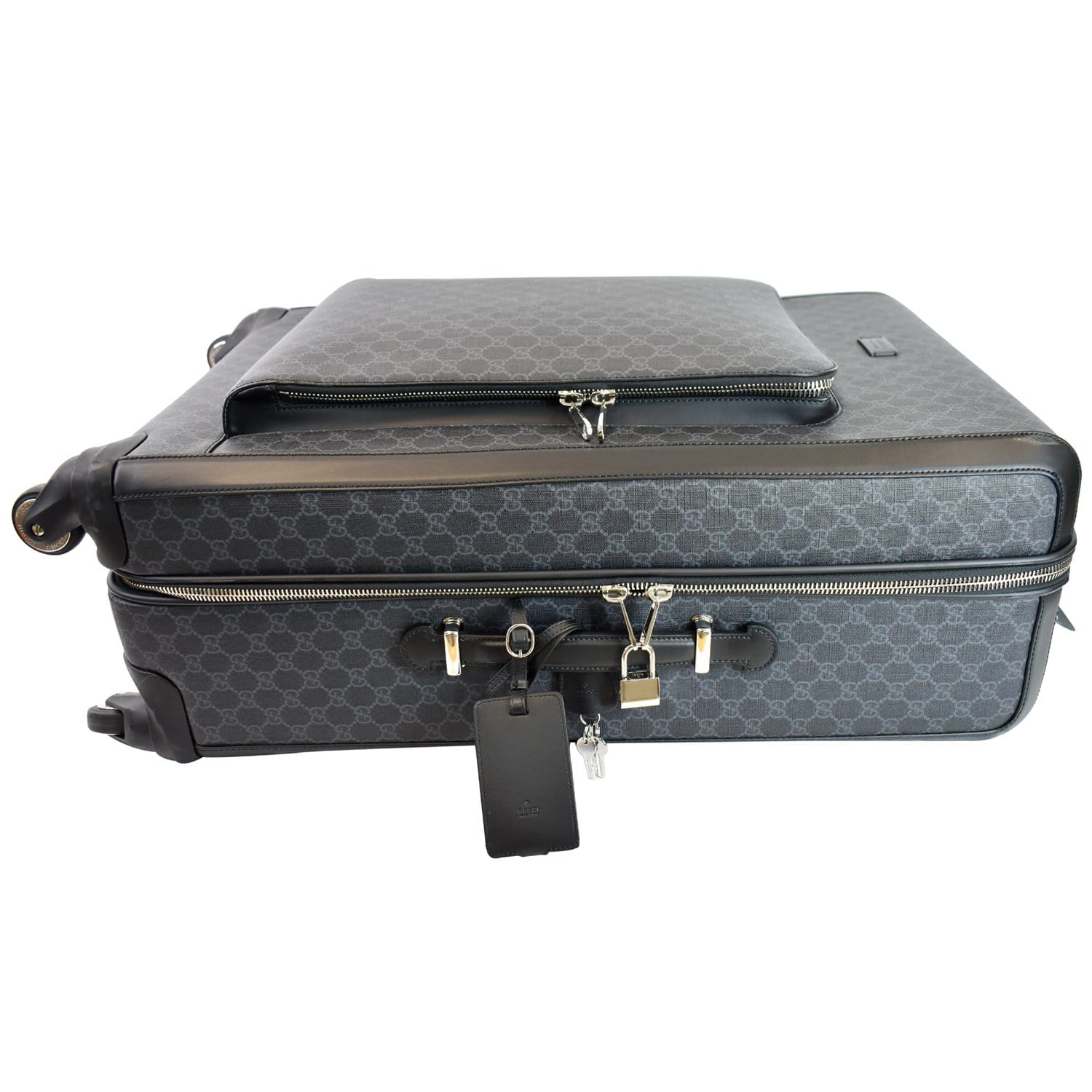 Gorgeous Gucci GG Supreme carry-on bag. Heavy duty roller wheels. #afflink