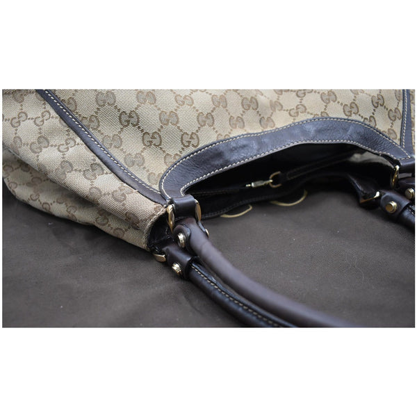 GUCCI Abbey D Ring GG Canvas Large Hobo Bag Brown 189835 - Final Sale