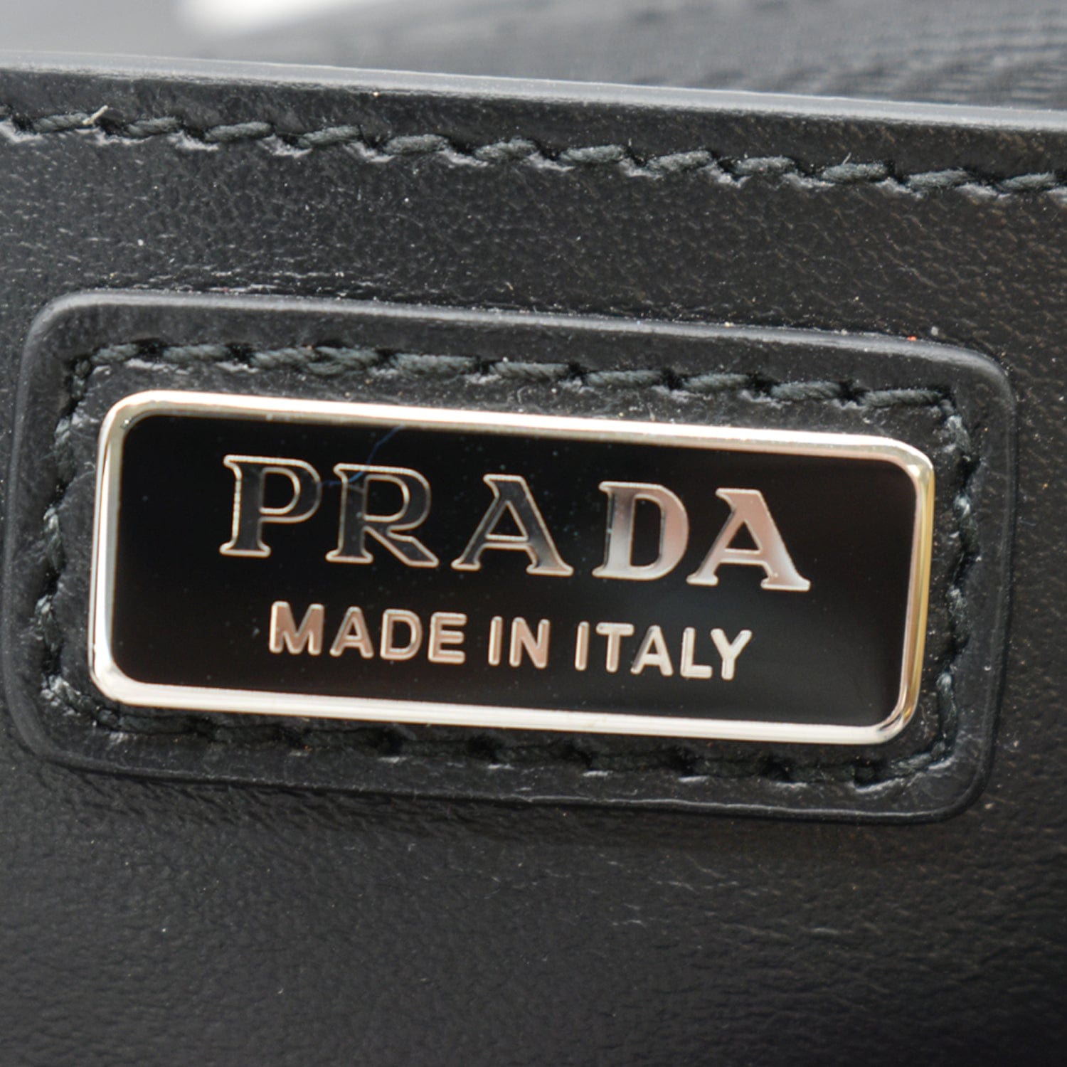 Prada Re-Nylon Leather Shoulder Bag Black - Buy at DDH
