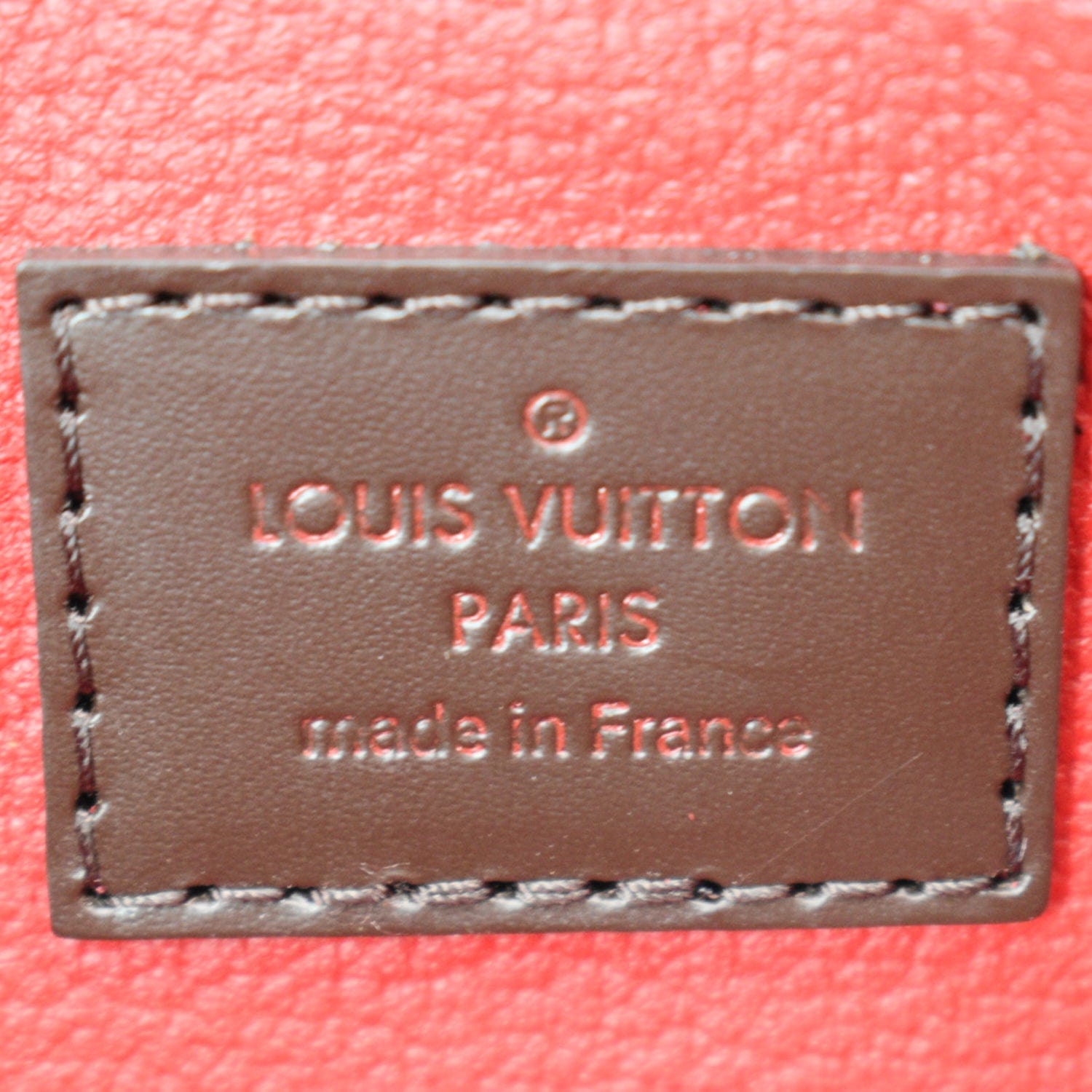 LOUIS VUITTON Damier Ebene Trousse Make Up Pouch N51982 LV Auth 46759