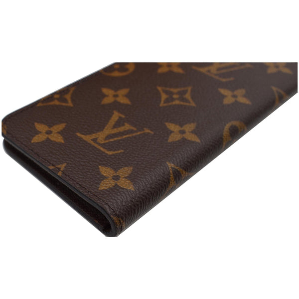 LOUIS VUITTON iPhone X Folio Monogram Canvas Phone Case Brown