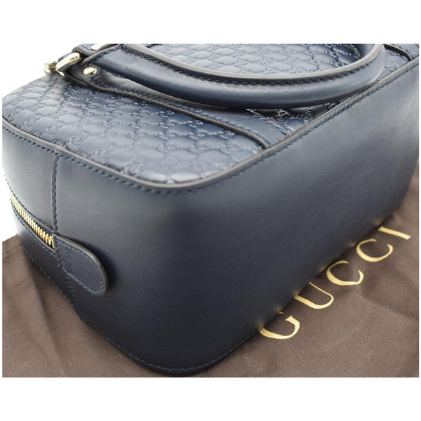 GUCCI Microguccissima Small Leather Crossbody Bag Blue 510289