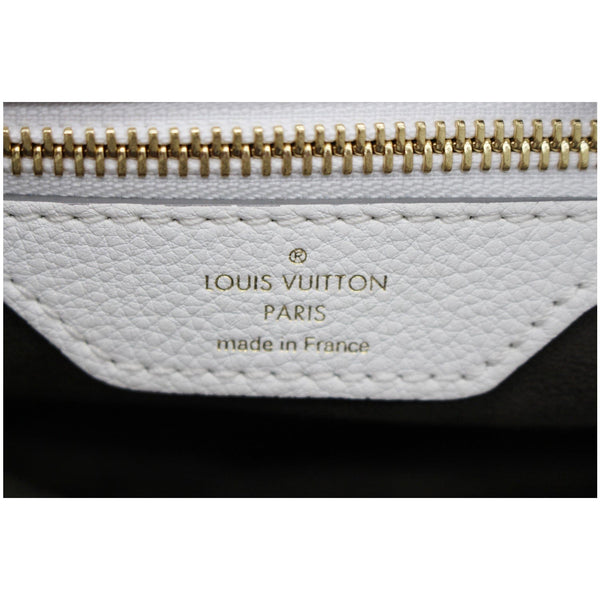 LOUIS VUITTON Mahina XL Monogram Leather Hobo Bag White