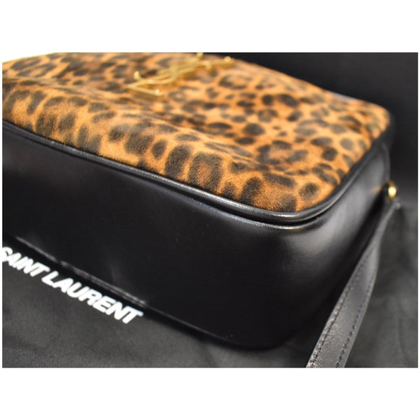 Yves Saint Laurent Lou Camera Leopard Skin Leather Bag